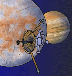 Galileo vor Europa und Jupiter &copy; NASA